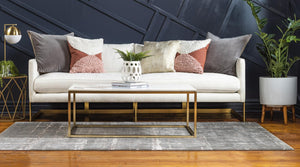 Gray 9' x 12' 2 Jill Zarin Uptown Rectangle Area Rug 70% Polypropylene & 30% Polyester  Contemporary Carpet for Living, Dining, Office, Bedroom for Sale at Rug Engine