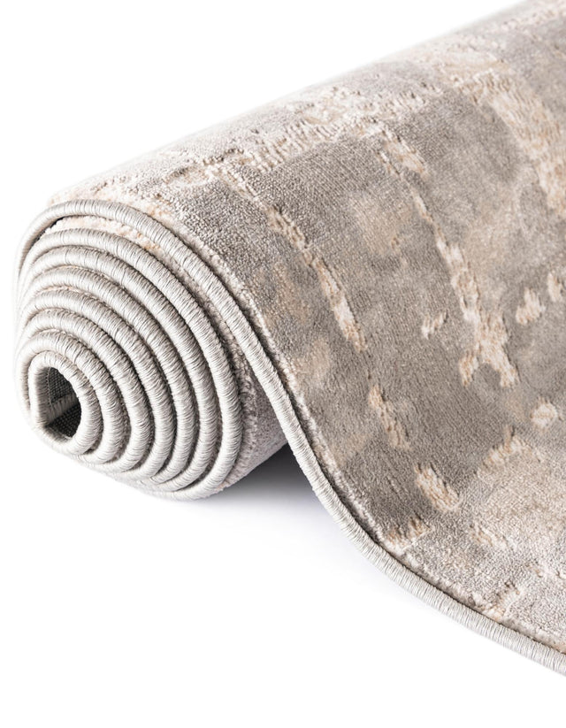 Gray 4' 1 x 6' 1 Jill Zarin Uptown Rectangle Area Rug 70% Polypropylene & 30% Polyester  Contemporary Carpet for Living, Dining, Office, Bedroom for Sale at Rug Engine