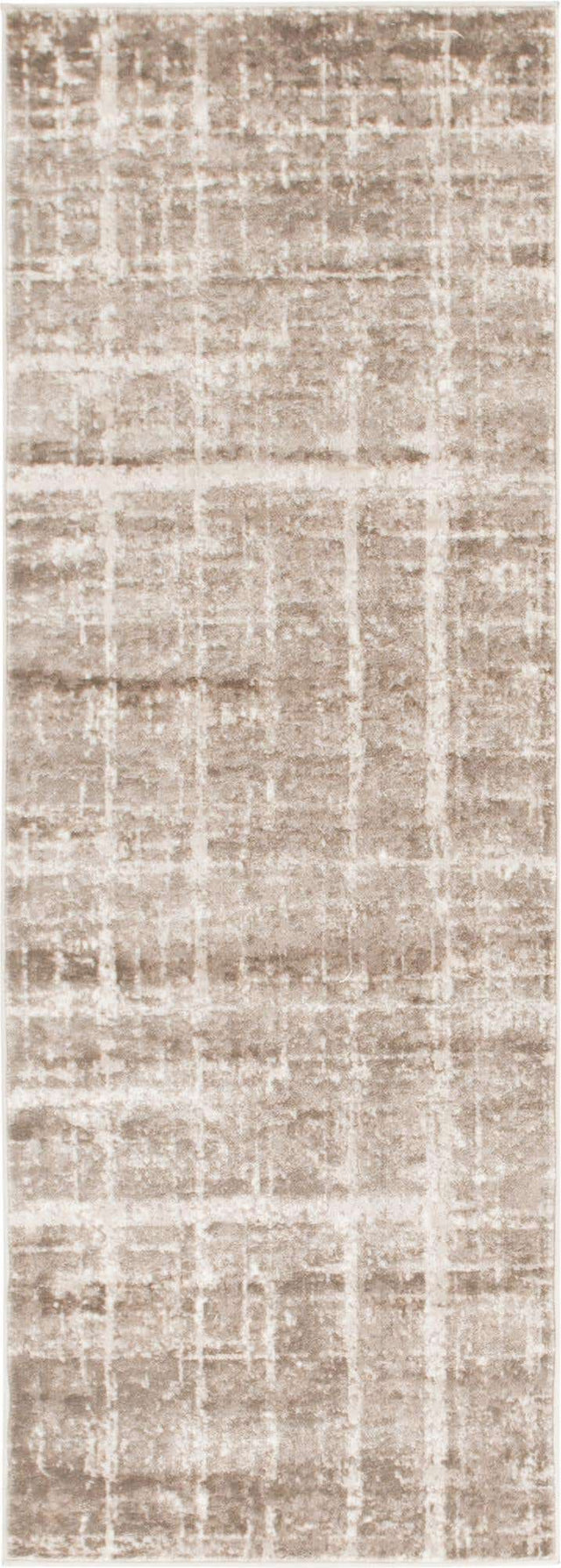 Light Brown 2' 2 x 6' 1 Jill Zarin Uptown Runner Area Rug 70% Polypropylene & 30% Polyester  Contemporary Carpet for Living, Dining, Office, Bedroom for Sale at Rug Engine