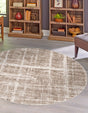 Light Brown 3' 3 x 3' 3 Jill Zarin Uptown Round Area Rug 70% Polypropylene & 30% Polyester  Contemporary Carpet for Living, Dining, Office, Bedroom for Sale at Rug Engine