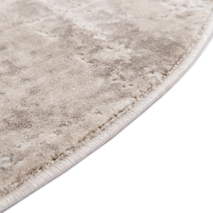 Light Brown 8' x 8' Jill Zarin Uptown Round Area Rug 70% Polypropylene & 30% Polyester  Contemporary Carpet for Living, Dining, Office, Bedroom for Sale at Rug Engine