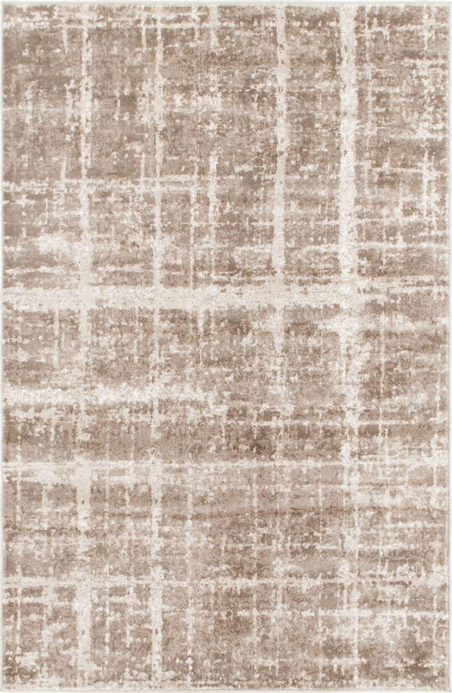 Light Brown 4' 1 x 6' 1 Jill Zarin Uptown Rectangle Area Rug 70% Polypropylene & 30% Polyester  Contemporary Carpet for Living, Dining, Office, Bedroom for Sale at Rug Engine