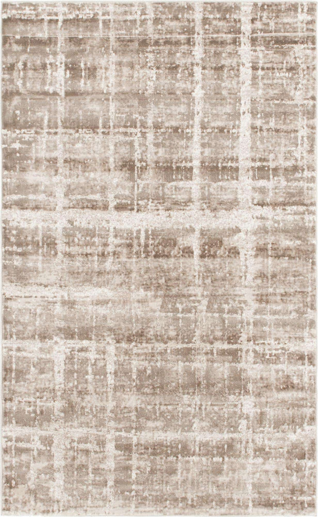 Light Brown 5' 1 x 8' Jill Zarin Uptown Rectangle Area Rug 70% Polypropylene & 30% Polyester  Contemporary Carpet for Living, Dining, Office, Bedroom for Sale at Rug Engine