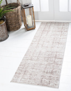 Beige 2' 7 x 13' 11 Jill Zarin Uptown Runner Area Rug 70% Polypropylene & 30% Polyester  Contemporary Carpet for Living, Dining, Office, Bedroom for Sale at Rug Engine
