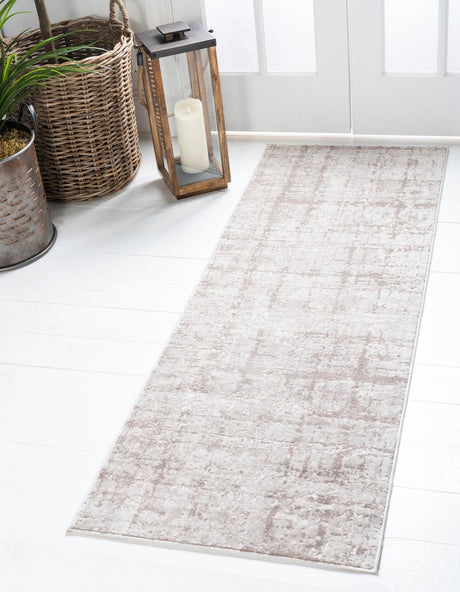 Beige 2' 7 x 13' 11 Jill Zarin Uptown Runner Area Rug 70% Polypropylene & 30% Polyester  Contemporary Carpet for Living, Dining, Office, Bedroom for Sale at Rug Engine