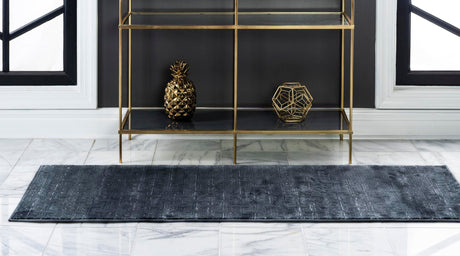 Navy Blue 2' 7 x 13' 11 Jill Zarin Uptown Runner Area Rug 70% Polypropylene & 30% Polyester  Contemporary Carpet for Living, Dining, Office, Bedroom for Sale at Rug Engine