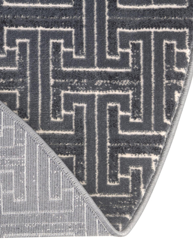 Navy Blue 5' 3 x 5' 3 Jill Zarin Uptown Round Area Rug 70% Polypropylene & 30% Polyester  Contemporary Carpet for Living, Dining, Office, Bedroom for Sale at Rug Engine