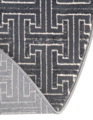 Navy Blue 3' 3 x 3' 3 Jill Zarin Uptown Round Area Rug 70% Polypropylene & 30% Polyester  Contemporary Carpet for Living, Dining, Office, Bedroom for Sale at Rug Engine