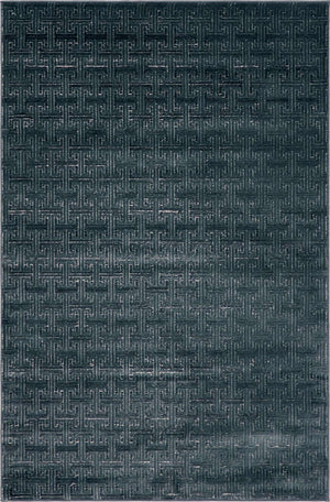 Navy Blue 4' 1 x 6' 1 Jill Zarin Uptown Rectangle Area Rug 70% Polypropylene & 30% Polyester  Contemporary Carpet for Living, Dining, Office, Bedroom for Sale at Rug Engine