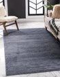 Navy Blue 8' x 10' Jill Zarin Uptown Rectangle Area Rug 70% Polypropylene & 30% Polyester  Contemporary Carpet for Living, Dining, Office, Bedroom for Sale at Rug Engine