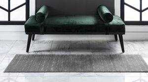 Gray 2' 7 x 8' Jill Zarin Uptown Runner Area Rug 70% Polypropylene & 30% Polyester  Contemporary Carpet for Living, Dining, Office, Bedroom for Sale at Rug Engine