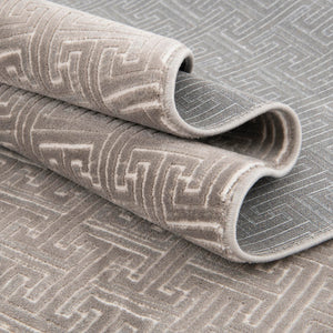 Gray 2' 2 x 6' 1 Jill Zarin Uptown Runner Area Rug 70% Polypropylene & 30% Polyester  Contemporary Carpet for Living, Dining, Office, Bedroom for Sale at Rug Engine