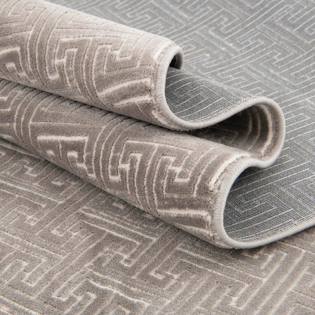 Gray 2' 2 x 6' 1 Jill Zarin Uptown Runner Area Rug 70% Polypropylene & 30% Polyester  Contemporary Carpet for Living, Dining, Office, Bedroom for Sale at Rug Engine