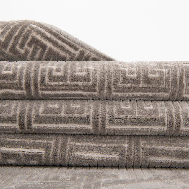 Gray 2' 2 x 6' 1 Jill Zarin Uptown Runner Area Rug 70% Polypropylene & 30% Polyester  Contemporary Carpet for Living, Dining, Office, Bedroom for Sale at Rug Engine