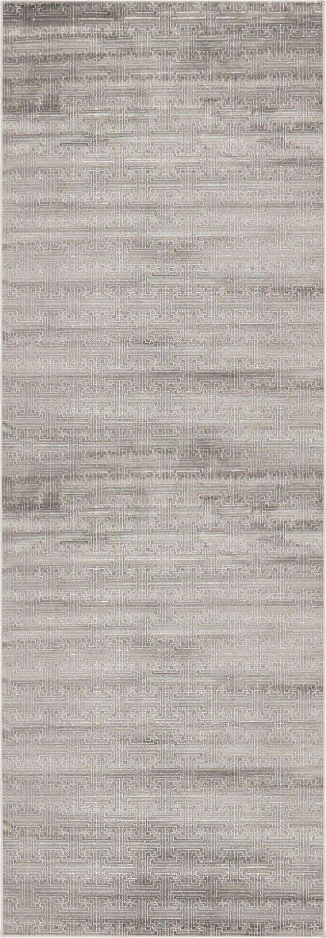 Gray 2' 2 x 6' 1 Jill Zarin Uptown Runner Area Rug 70% Polypropylene & 30% Polyester  Contemporary Carpet for Living, Dining, Office, Bedroom for Sale at Rug Engine