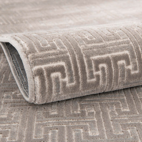 Gray 8' x 8' Jill Zarin Uptown Round Area Rug 70% Polypropylene & 30% Polyester  Contemporary Carpet for Living, Dining, Office, Bedroom for Sale at Rug Engine