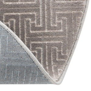 Gray 3' 3 x 3' 3 Jill Zarin Uptown Round Area Rug 70% Polypropylene & 30% Polyester  Contemporary Carpet for Living, Dining, Office, Bedroom for Sale at Rug Engine