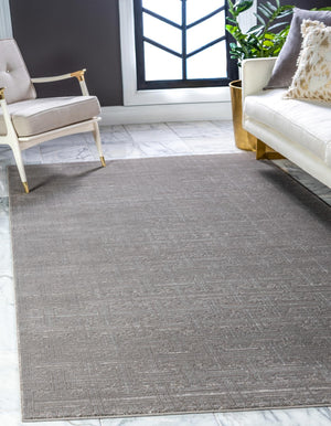 Gray 1' 8 x 1' 8 Jill Zarin Uptown Sample Area Rug 70% Polypropylene & 30% Polyester  Contemporary Carpet for Living, Dining, Office, Bedroom for Sale at Rug Engine