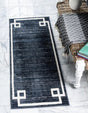 Navy Blue 2' 7 x 8' Jill Zarin Uptown Runner Area Rug 70% Polypropylene & 30% Polyester  Contemporary Carpet for Living, Dining, Office, Bedroom for Sale at Rug Engine