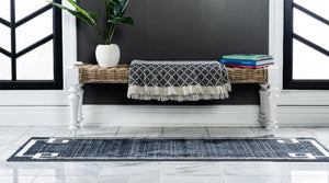 Navy Blue 2' 7 x 8' Jill Zarin Uptown Runner Area Rug 70% Polypropylene & 30% Polyester  Contemporary Carpet for Living, Dining, Office, Bedroom for Sale at Rug Engine