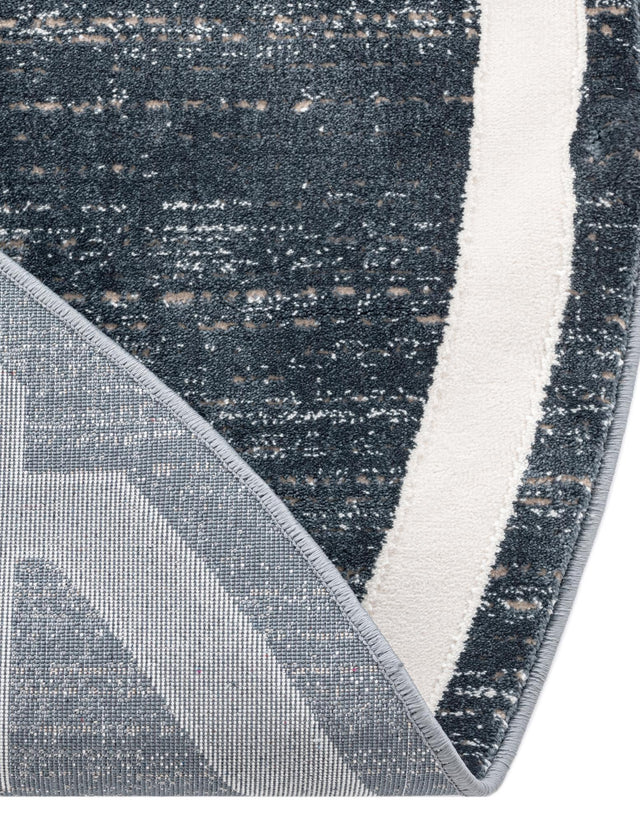 Navy Blue 3' 3 x 3' 3 Jill Zarin Uptown Round Area Rug 70% Polypropylene & 30% Polyester  Contemporary Carpet for Living, Dining, Office, Bedroom for Sale at Rug Engine