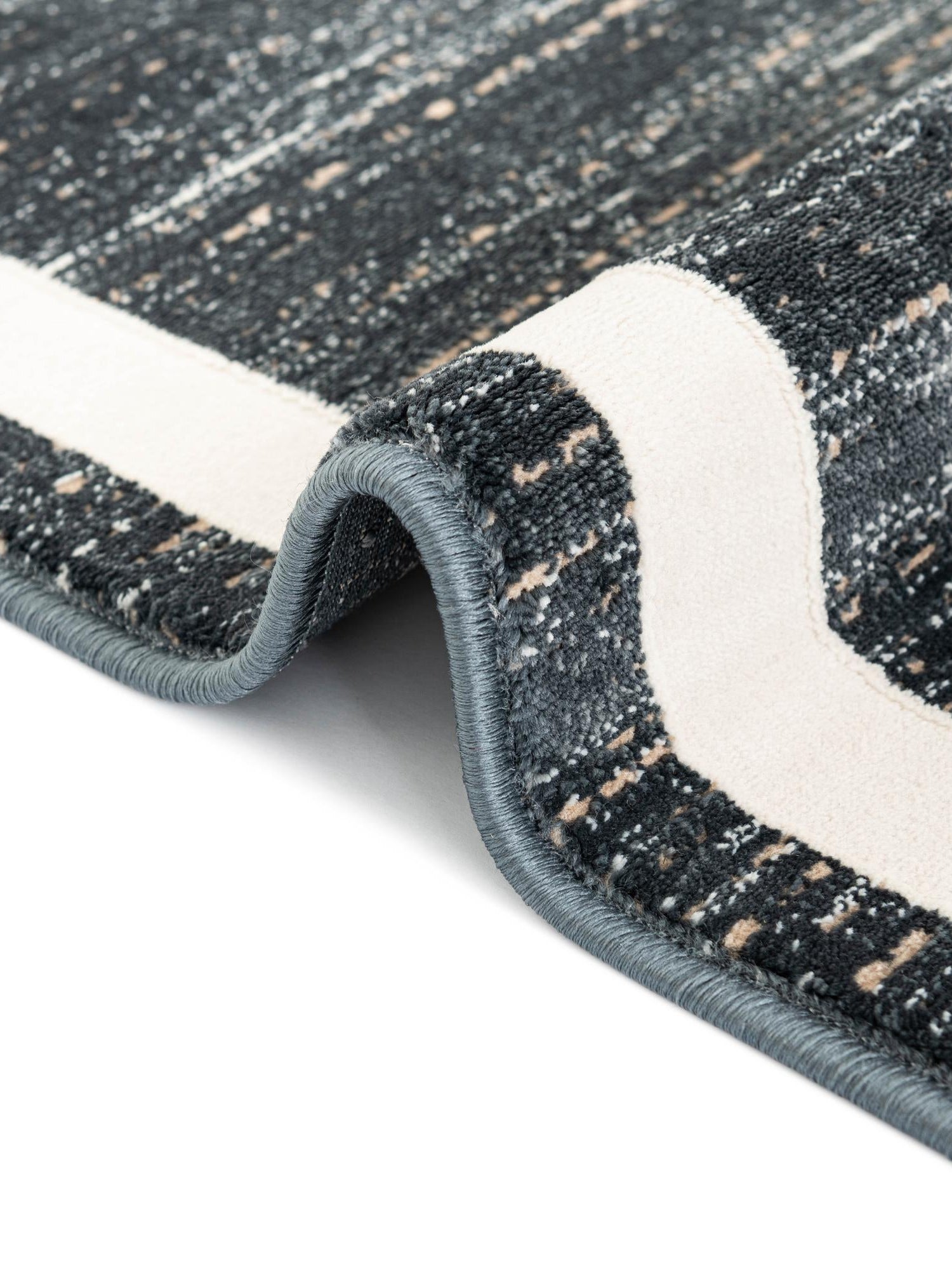 Navy Blue 3' 3 x 3' 3 Jill Zarin Uptown Round Area Rug 70% Polypropylene & 30% Polyester  Contemporary Carpet for Living, Dining, Office, Bedroom for Sale at Rug Engine
