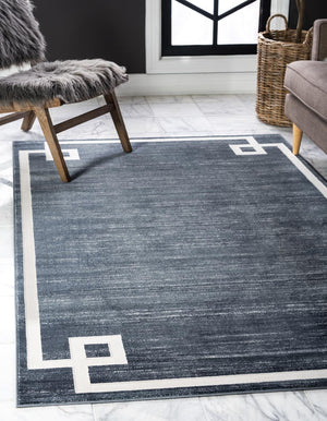 Navy Blue 8' x 10' Jill Zarin Uptown Rectangle Area Rug 70% Polypropylene & 30% Polyester  Contemporary Carpet for Living, Dining, Office, Bedroom for Sale at Rug Engine