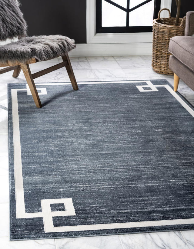 Navy Blue 9' x 12' 2 Jill Zarin Uptown Rectangle Area Rug 70% Polypropylene & 30% Polyester  Contemporary Carpet for Living, Dining, Office, Bedroom for Sale at Rug Engine