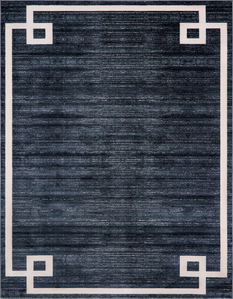 Navy Blue 8' x 10' Jill Zarin Uptown Rectangle Area Rug 70% Polypropylene & 30% Polyester  Contemporary Carpet for Living, Dining, Office, Bedroom for Sale at Rug Engine