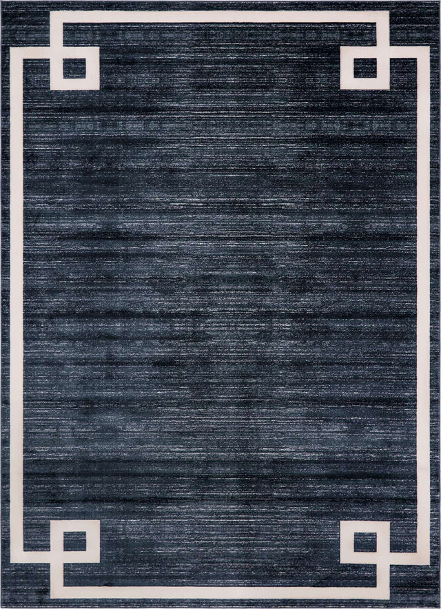 Navy Blue 9' x 12' 2 Jill Zarin Uptown Rectangle Area Rug 70% Polypropylene & 30% Polyester  Contemporary Carpet for Living, Dining, Office, Bedroom for Sale at Rug Engine