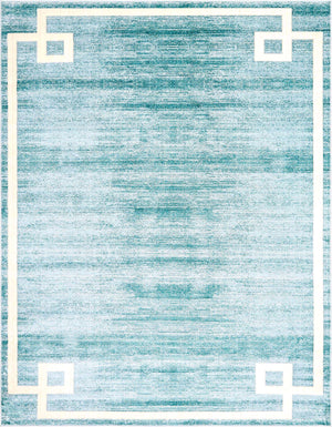 Turquoise 8' x 10' Jill Zarin Uptown Rectangle Area Rug 70% Polypropylene & 30% Polyester  Contemporary Carpet for Living, Dining, Office, Bedroom for Sale at Rug Engine