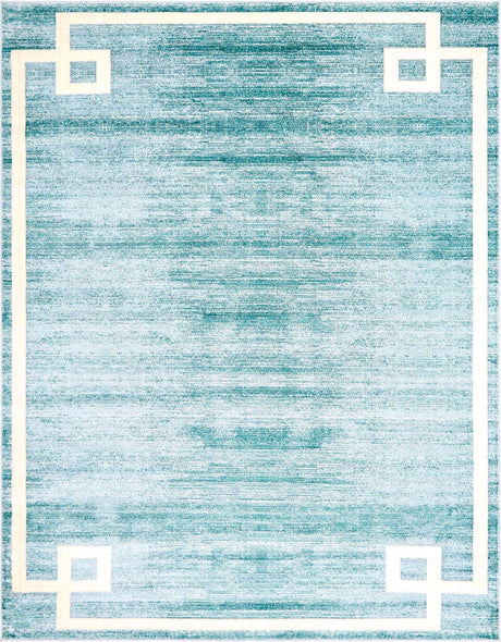 Turquoise 8' x 10' Jill Zarin Uptown Rectangle Area Rug 70% Polypropylene & 30% Polyester  Contemporary Carpet for Living, Dining, Office, Bedroom for Sale at Rug Engine