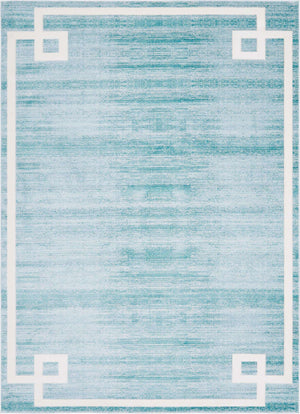 Turquoise 9' x 12' 2 Jill Zarin Uptown Rectangle Area Rug 70% Polypropylene & 30% Polyester  Contemporary Carpet for Living, Dining, Office, Bedroom for Sale at Rug Engine