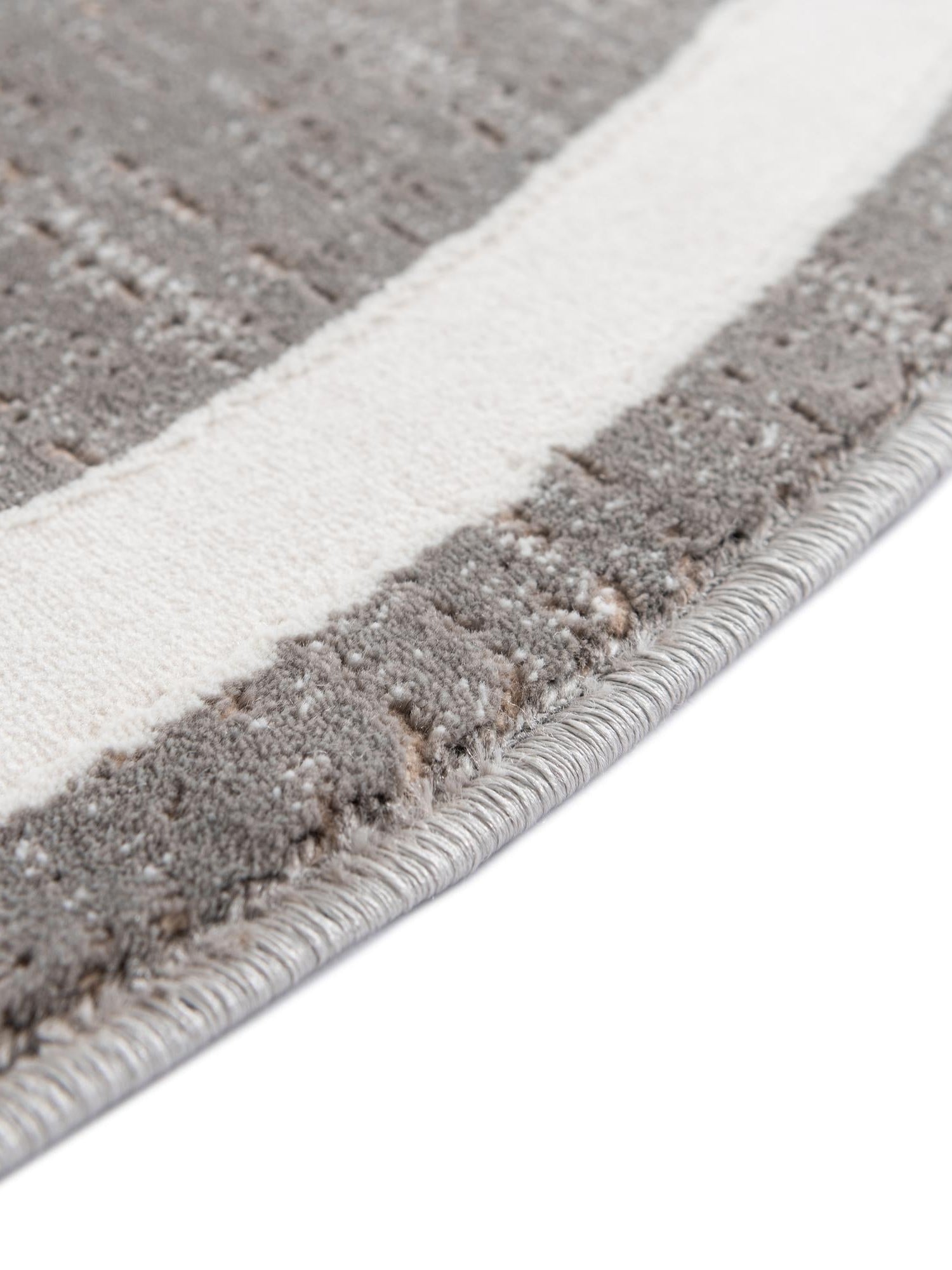 Gray 3' 3 x 3' 3 Jill Zarin Uptown Round Area Rug 70% Polypropylene & 30% Polyester  Contemporary Carpet for Living, Dining, Office, Bedroom for Sale at Rug Engine