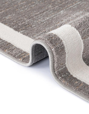 Gray 5' 3 x 5' 3 Jill Zarin Uptown Round Area Rug 70% Polypropylene & 30% Polyester  Contemporary Carpet for Living, Dining, Office, Bedroom for Sale at Rug Engine