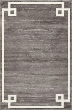 Gray 4' 1 x 6' 1 Jill Zarin Uptown Rectangle Area Rug 70% Polypropylene & 30% Polyester  Contemporary Carpet for Living, Dining, Office, Bedroom for Sale at Rug Engine