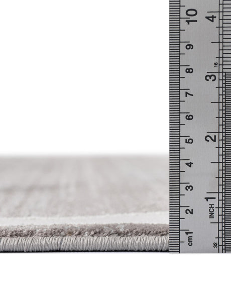 Gray 5' 1 x 8' Jill Zarin Uptown Rectangle Area Rug 70% Polypropylene & 30% Polyester  Contemporary Carpet for Living, Dining, Office, Bedroom for Sale at Rug Engine