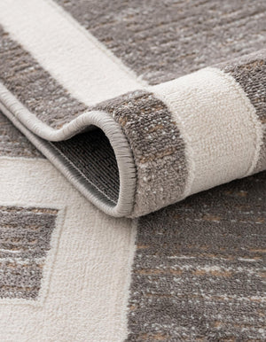 Gray 5' 1 x 8' Jill Zarin Uptown Rectangle Area Rug 70% Polypropylene & 30% Polyester  Contemporary Carpet for Living, Dining, Office, Bedroom for Sale at Rug Engine