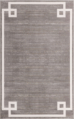 Gray 5' 1 x 8' Jill Zarin Uptown Rectangle Area Rug 70% Polypropylene & 30% Polyester  Contemporary Carpet for Living, Dining, Office, Bedroom for Sale at Rug Engine