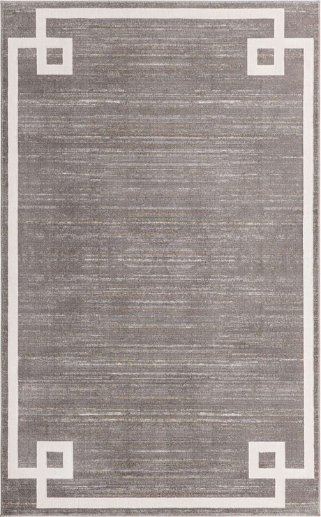 Gray 5' 1 x 8' Jill Zarin Uptown Rectangle Area Rug 70% Polypropylene & 30% Polyester  Contemporary Carpet for Living, Dining, Office, Bedroom for Sale at Rug Engine
