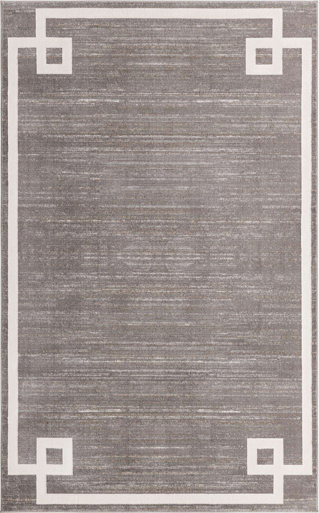 Gray 5' 1 x 8' Jill Zarin Uptown Rectangle Area Rug 70% Polypropylene & 30% Polyester  Contemporary Carpet for Living, Dining, Office, Bedroom for Sale at Rug Engine