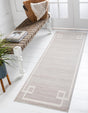 Beige 2' 7 x 13' 11 Jill Zarin Uptown Runner Area Rug 70% Polypropylene & 30% Polyester  Contemporary Carpet for Living, Dining, Office, Bedroom for Sale at Rug Engine