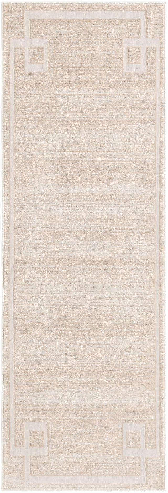Beige 2' 2 x 6' 1 Jill Zarin Uptown Runner Area Rug 70% Polypropylene & 30% Polyester  Contemporary Carpet for Living, Dining, Office, Bedroom for Sale at Rug Engine