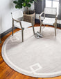 Beige 3' 3 x 3' 3 Jill Zarin Uptown Round Area Rug 70% Polypropylene & 30% Polyester  Contemporary Carpet for Living, Dining, Office, Bedroom for Sale at Rug Engine