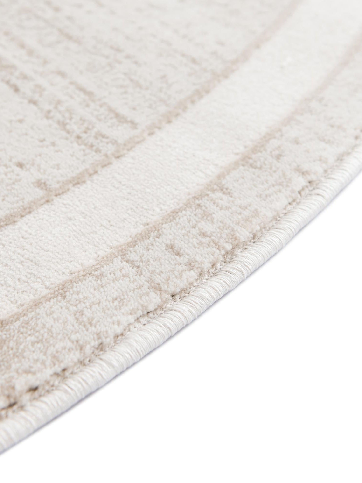 Beige 3' 3 x 3' 3 Jill Zarin Uptown Round Area Rug 70% Polypropylene & 30% Polyester  Contemporary Carpet for Living, Dining, Office, Bedroom for Sale at Rug Engine