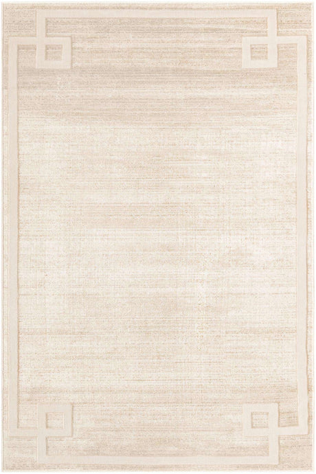 Beige 4' 1 x 6' 1 Jill Zarin Uptown Rectangle Area Rug 70% Polypropylene & 30% Polyester  Contemporary Carpet for Living, Dining, Office, Bedroom for Sale at Rug Engine