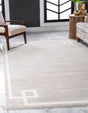 Beige 9' x 12' 2 Jill Zarin Uptown Rectangle Area Rug 70% Polypropylene & 30% Polyester  Contemporary Carpet for Living, Dining, Office, Bedroom for Sale at Rug Engine