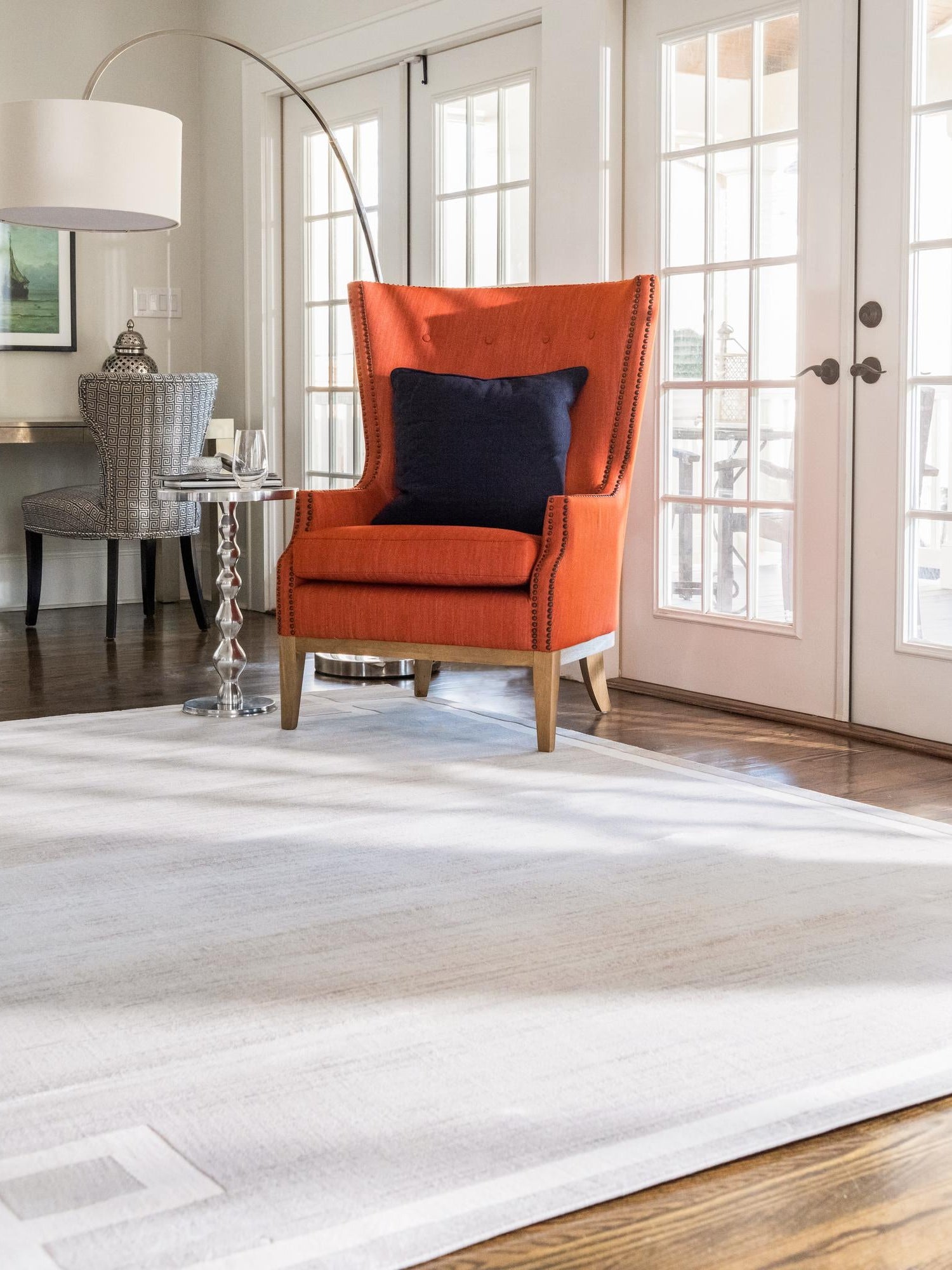 Beige 4' 1 x 6' 1 Jill Zarin Uptown Rectangle Area Rug 70% Polypropylene & 30% Polyester  Contemporary Carpet for Living, Dining, Office, Bedroom for Sale at Rug Engine