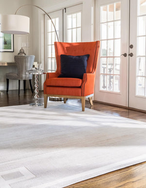 Beige 9' x 12' 2 Jill Zarin Uptown Rectangle Area Rug 70% Polypropylene & 30% Polyester  Contemporary Carpet for Living, Dining, Office, Bedroom for Sale at Rug Engine