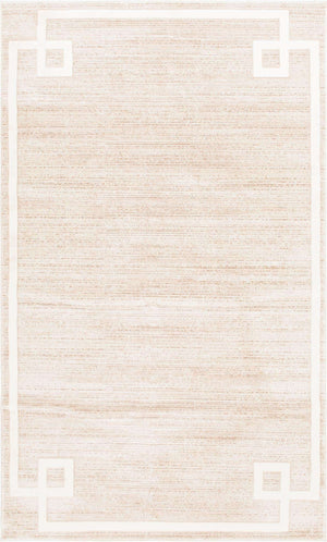 Beige 5' 1 x 8' Jill Zarin Uptown Rectangle Area Rug 70% Polypropylene & 30% Polyester  Contemporary Carpet for Living, Dining, Office, Bedroom for Sale at Rug Engine
